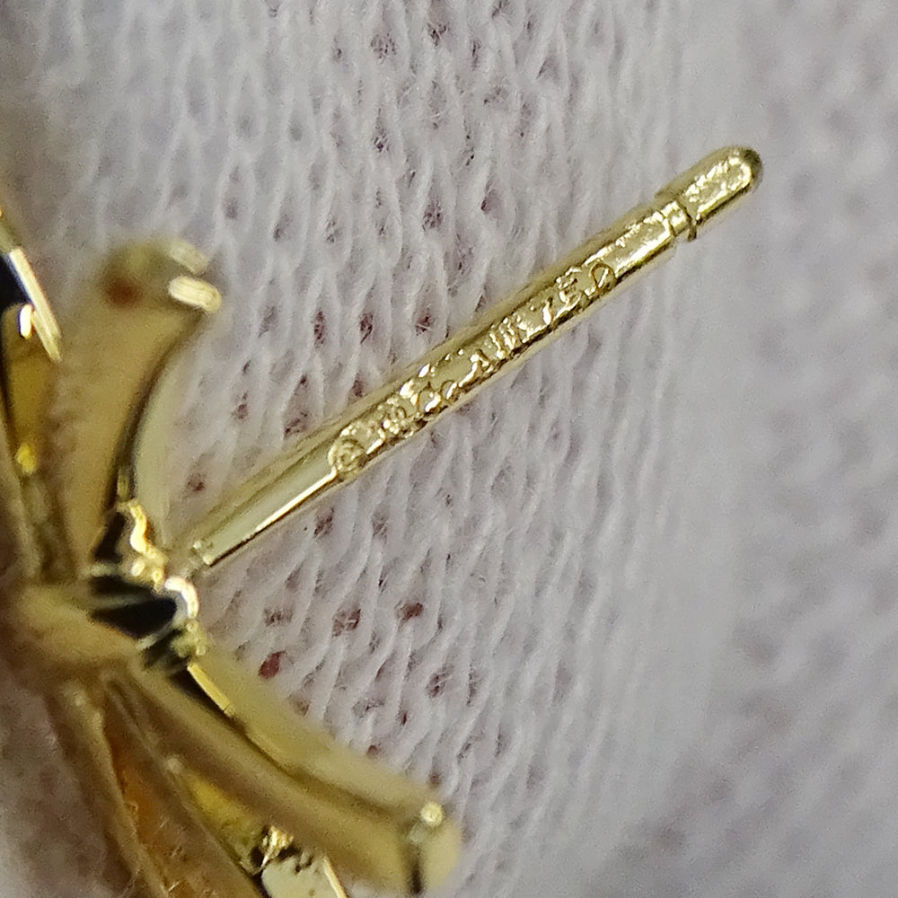 TIFFANY&Co. ティファニー ボウ リボン ピアス 750YG ゴールド レディース 磨き済み【中古】
