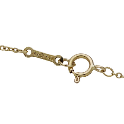 TIFFANY&Co. ティファニー エルサペレッティ オープンハート ネックレス 750YG ゴールド レディース 磨き済み【中古】