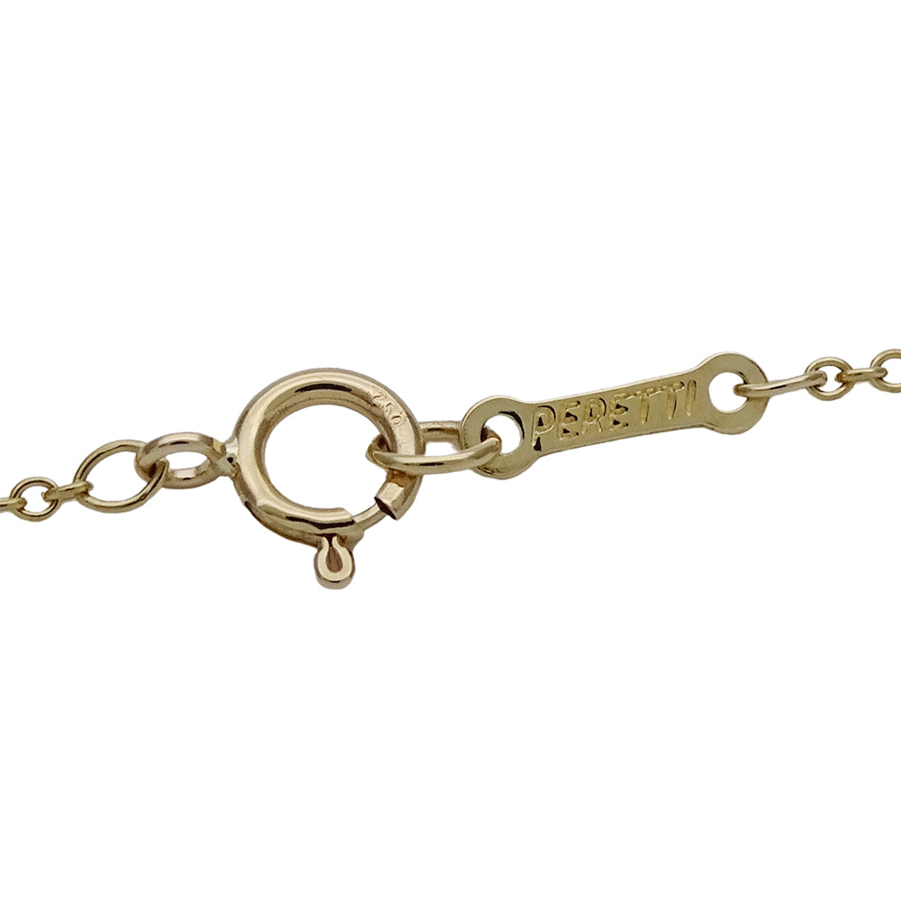 TIFFANY&Co. ティファニー エルサペレッティ オープンハート ネックレス 750YG ゴールド レディース 磨き済み【中古】