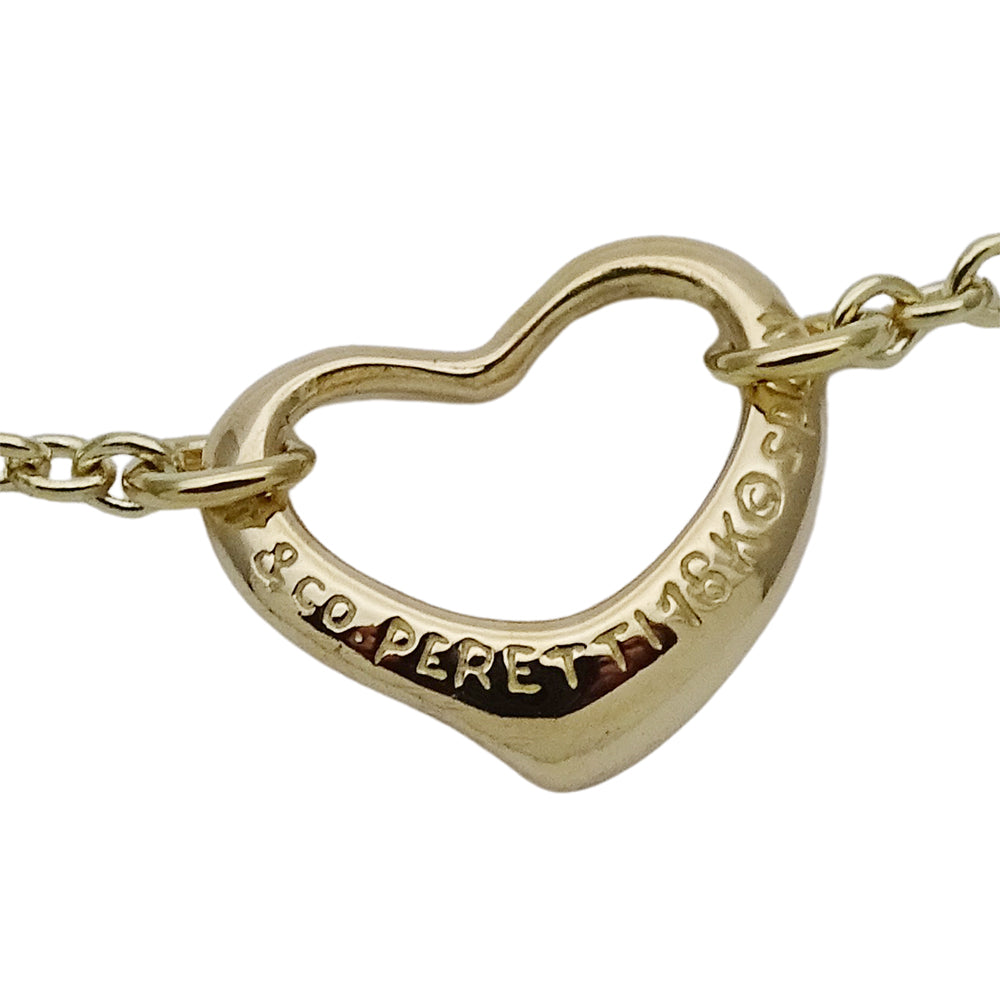 TIFFANY&Co. ティファニー エルサペレッティ オープンハート 5P ブレスレット 18K ゴールド レディース 磨き済み【中古】