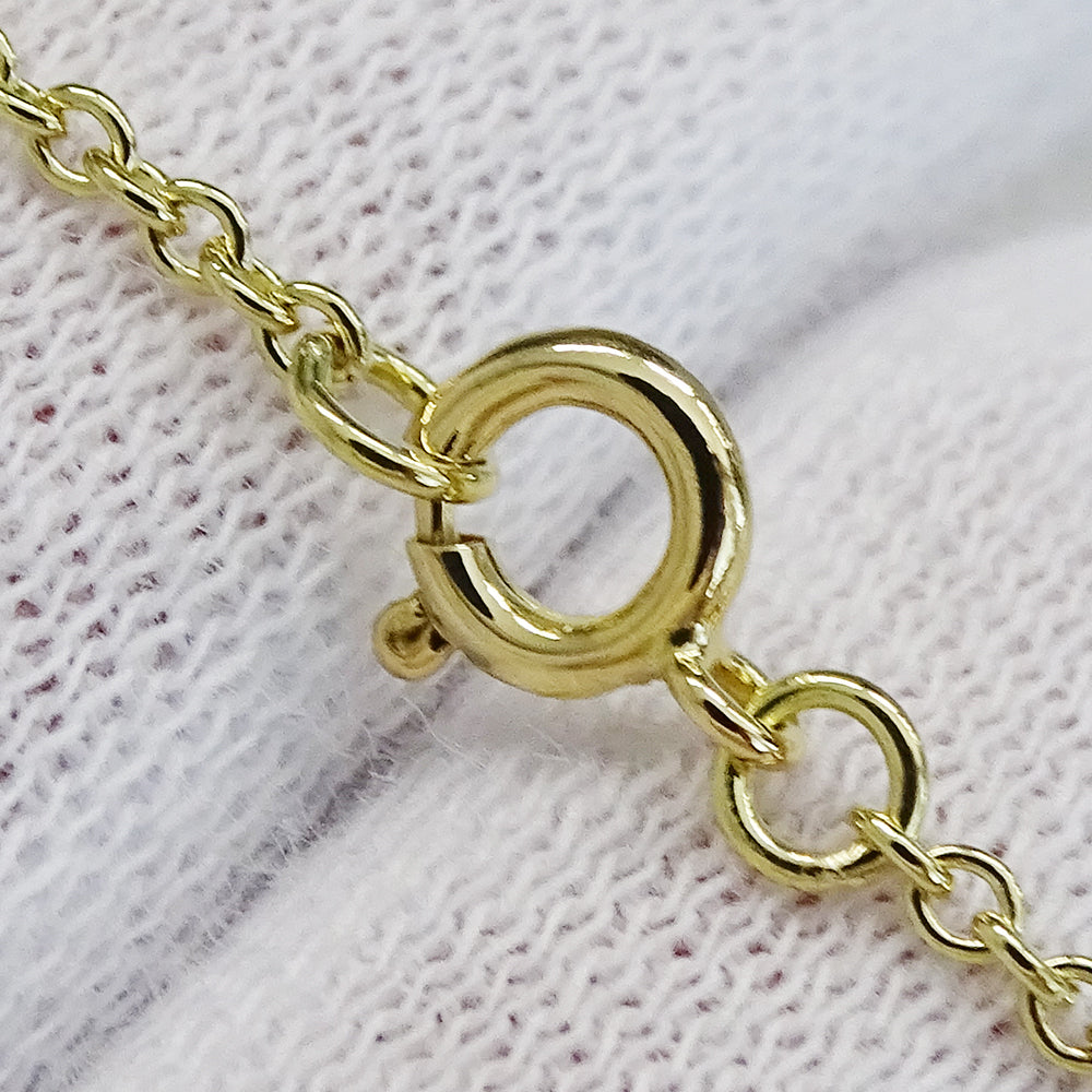 TIFFANY&Co. ティファニー エルサペレッティ オープンハート 5P ブレスレット 18K ゴールド レディース 磨き済み【中古】