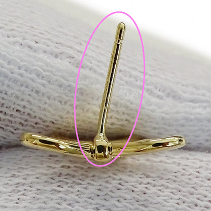 TIFFANY&Co. ティファニー ボウ リボン ピアス 750YG ゴールド レディース 磨き済み【中古】