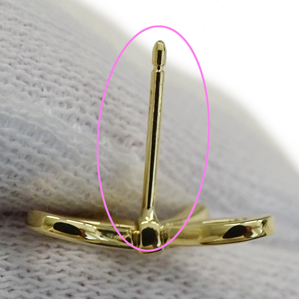 TIFFANY&Co. ティファニー ボウ リボン ピアス 750YG ゴールド レディース 磨き済み【中古】