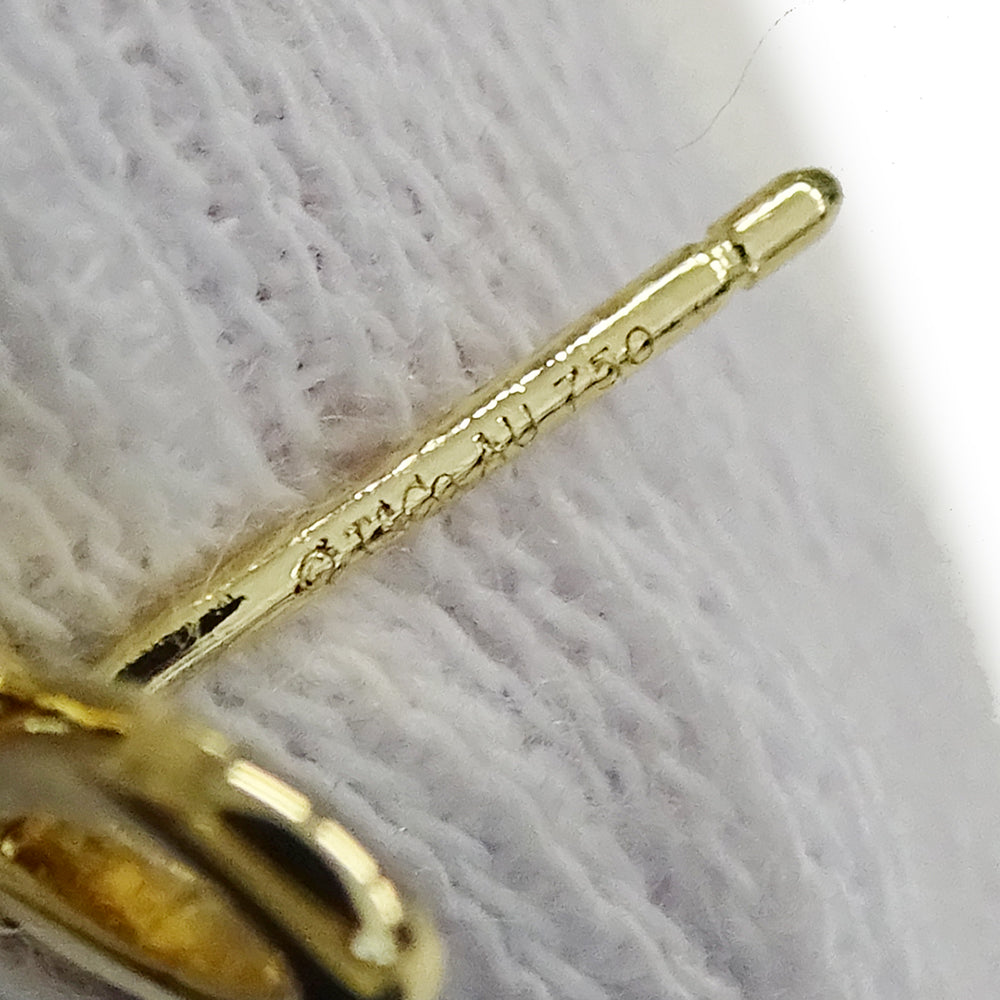 TIFFANY&Co. ティファニー ボウ リボン ピアス 750YG ゴールド レディース 磨き済み【中古】