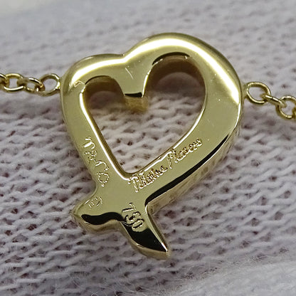 TIFFANY&Co. ティファニー パロマピカソ ラビングハート ネックレス 750YG ゴールド レディース 磨き済み【中古】
