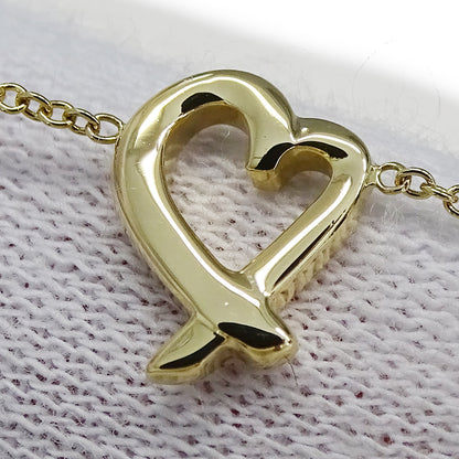 TIFFANY&Co. ティファニー パロマピカソ ラビングハート ネックレス 750YG ゴールド レディース 磨き済み【中古】