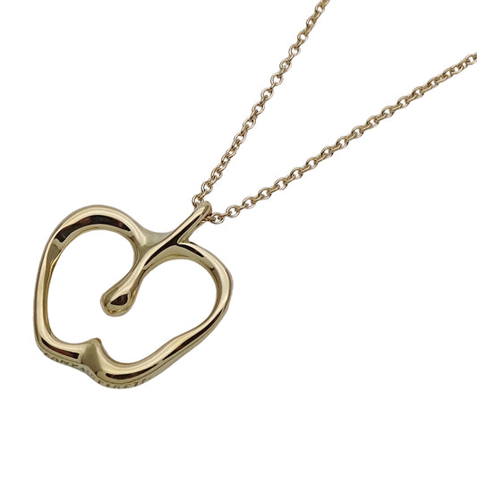 TIFFANY&Co. ティファニー エルサペレッティ アップル ネックレス 750YG ゴールド レディース 磨き済み【中古】