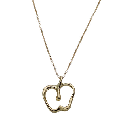 TIFFANY&Co. ティファニー エルサペレッティ アップル ネックレス 750YG ゴールド レディース 磨き済み【中古】