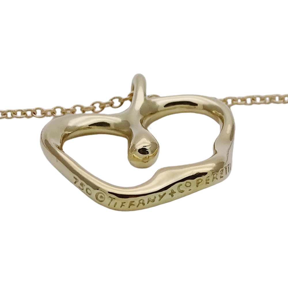 TIFFANY&Co. ティファニー エルサペレッティ アップル ネックレス 750YG ゴールド レディース 磨き済み【中古】