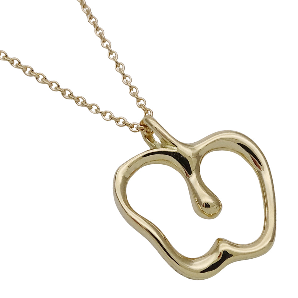 TIFFANY&Co. ティファニー エルサペレッティ アップル ネックレス 750YG ゴールド レディース 磨き済み【中古】