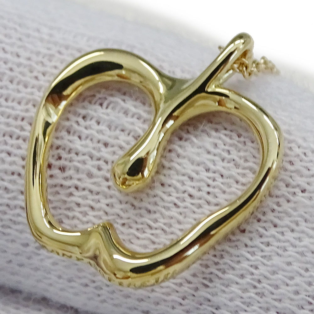 TIFFANY&Co. ティファニー エルサペレッティ アップル ネックレス 750YG ゴールド レディース 磨き済み【中古】