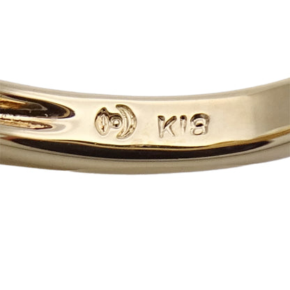 TASAKI タサキ リング 指輪 K18YG パール ダイヤモンド D0.01 ゴールド レディース 磨き済み【中古】