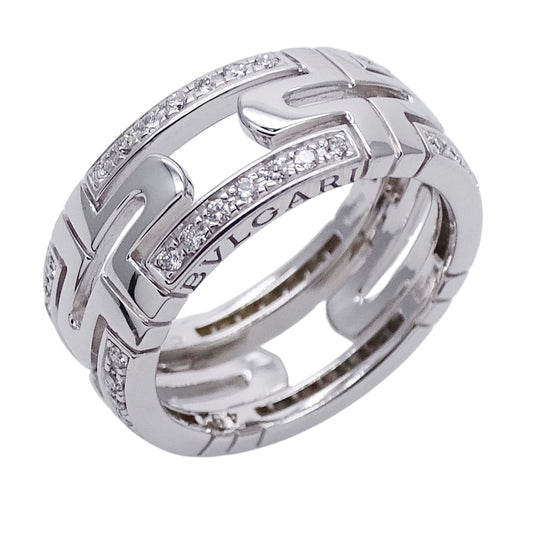 BVLGARI ブルガリ パレンテシ リング 指輪 750WG ホワイトゴールド #49 約9号 レディース メンズ 磨き済み【中古】