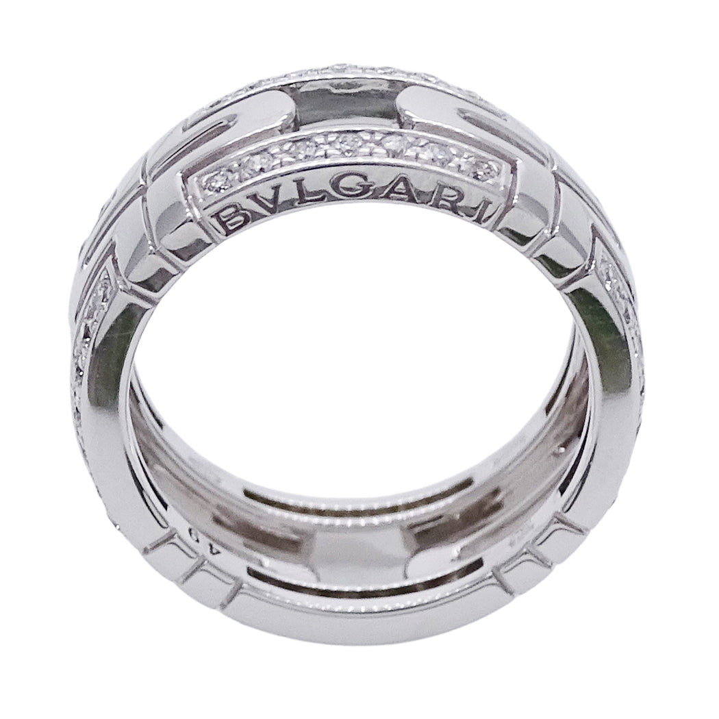 BVLGARI ブルガリ パレンテシ リング 指輪 750WG ホワイトゴールド #49 約9号 レディース メンズ 磨き済み【中古】