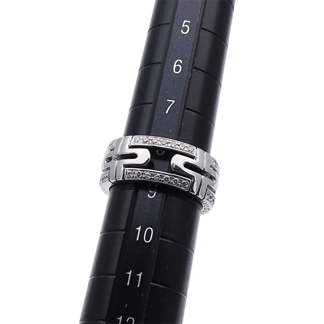 BVLGARI ブルガリ パレンテシ リング 指輪 750WG ホワイトゴールド #49 約9号 レディース メンズ 磨き済み【中古】