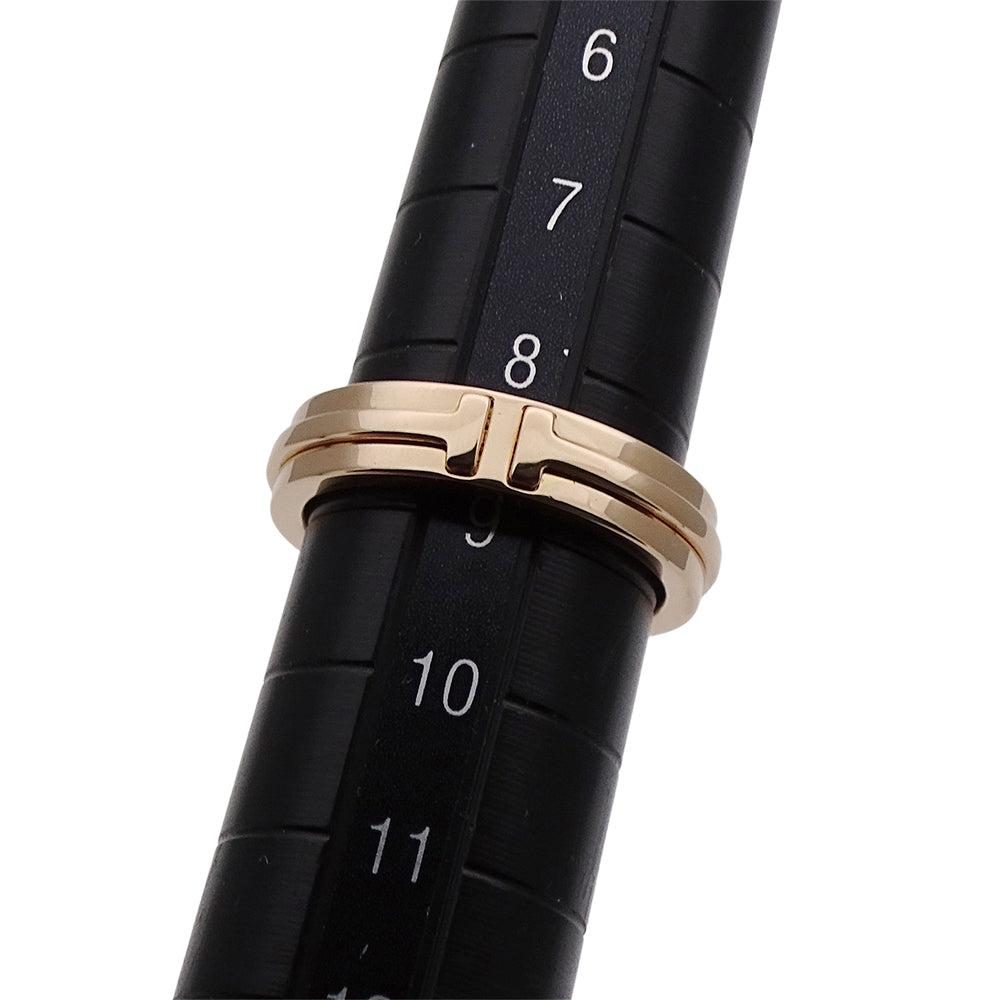 TIFFANY&Co. ティファニー Tナロー リング 指輪 750PG ピンクゴールド 約9号 レディース 磨き済み【中古】
