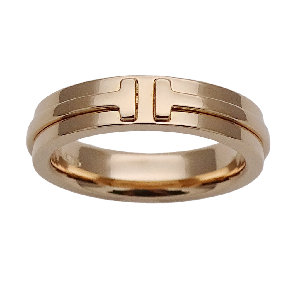 TIFFANY&Co. ティファニー Tナロー リング 指輪 750PG ピンクゴールド 約9号 レディース 磨き済み【中古】