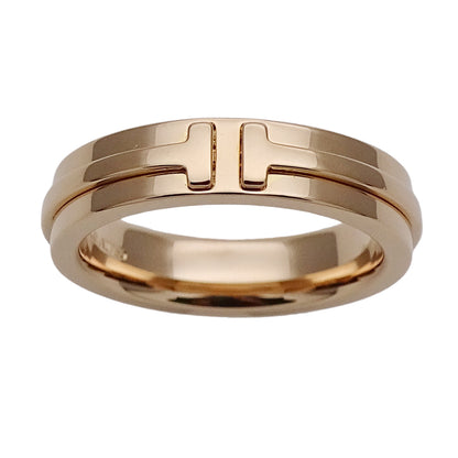 TIFFANY&Co. ティファニー Tナロー リング 指輪 750PG ピンクゴールド 約9号 レディース 磨き済み【中古】