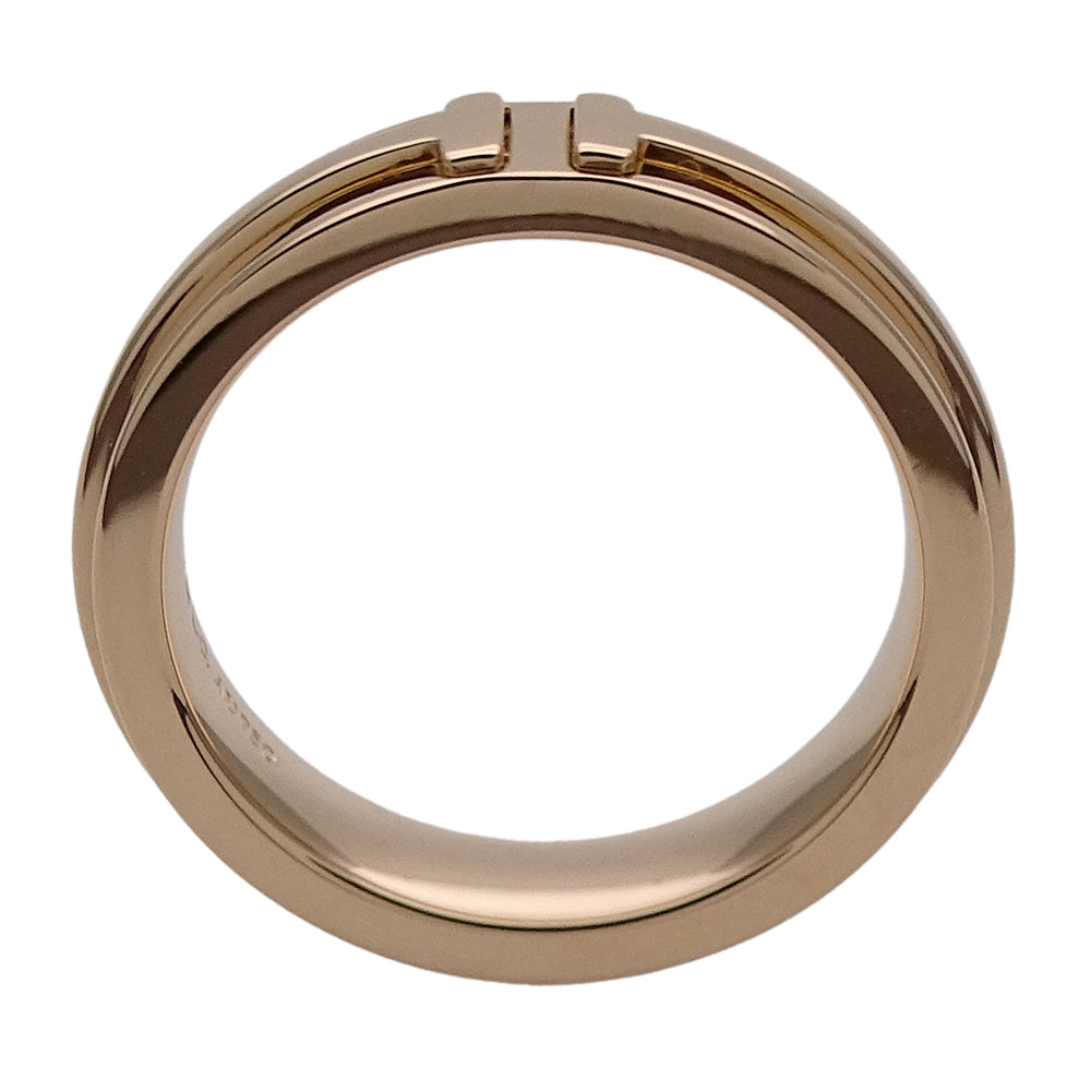 TIFFANY&Co. ティファニー Tナロー リング 指輪 750PG ピンクゴールド 約9号 レディース 磨き済み【中古】