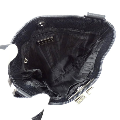 Ferragamo フェラガモ ショルダーバッグ ガンチーニ ブラック レザー レディース 【中古】
