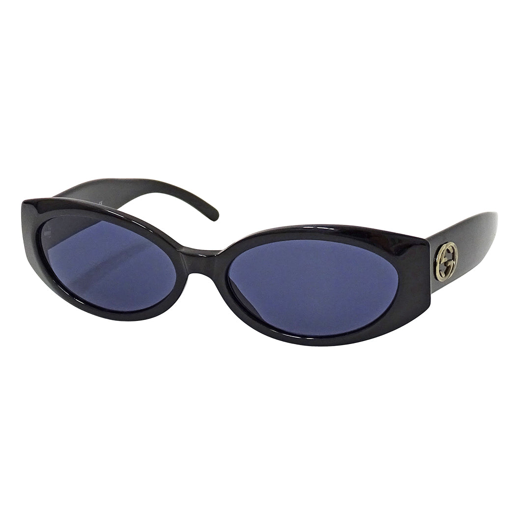 GUCCI グッチ サングラス インターロッキングG ブラック ブルー GG2196 S レディース メンズ 【中古】