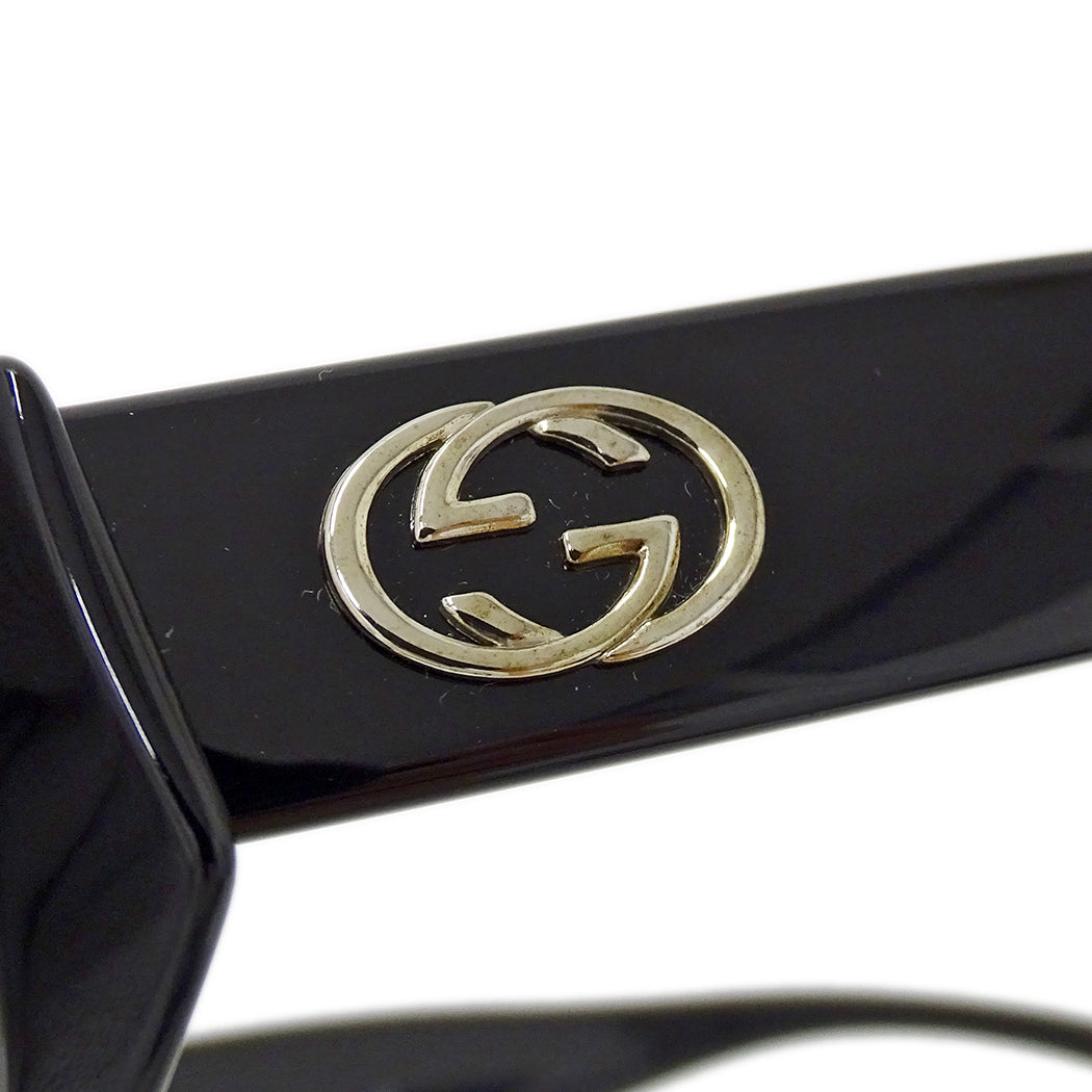 GUCCI グッチ サングラス インターロッキングG ブラック ブルー GG2196 S レディース メンズ 【中古】