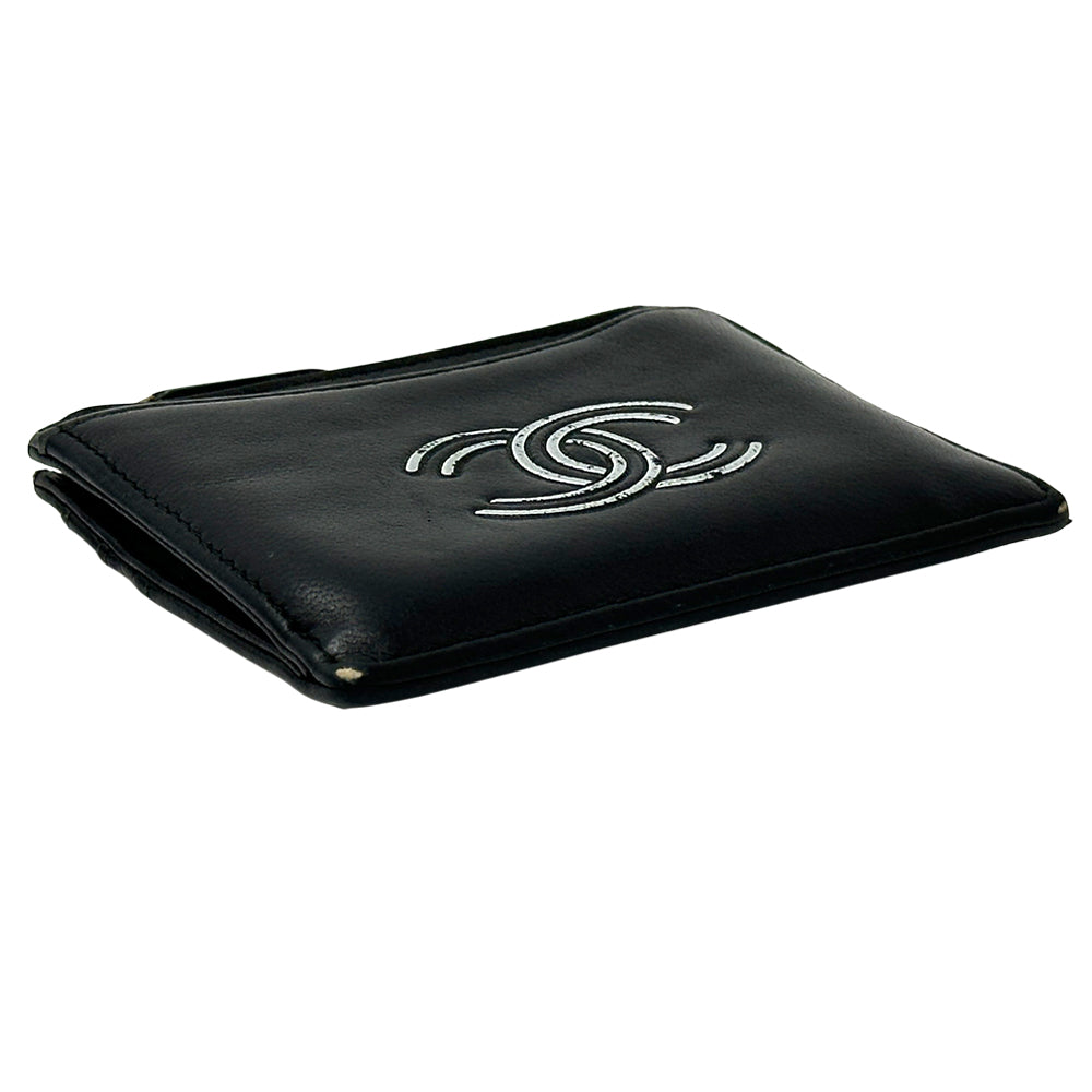 CHANEL シャネル コインケース ココマーク ブラック レザー レディース メンズ 【中古】