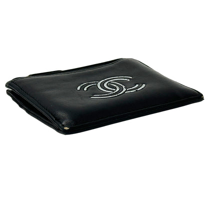 CHANEL シャネル コインケース ココマーク ブラック レザー レディース メンズ 【中古】