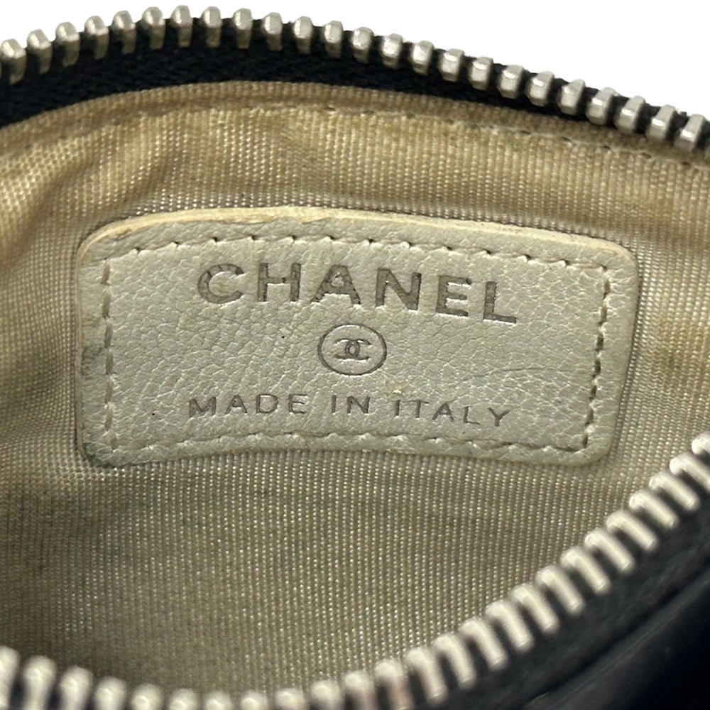 CHANEL シャネル コインケース ココマーク ブラック レザー レディース メンズ 【中古】