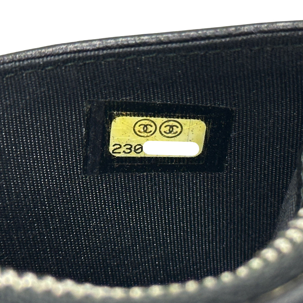 CHANEL シャネル コインケース ココマーク ブラック レザー レディース メンズ 【中古】