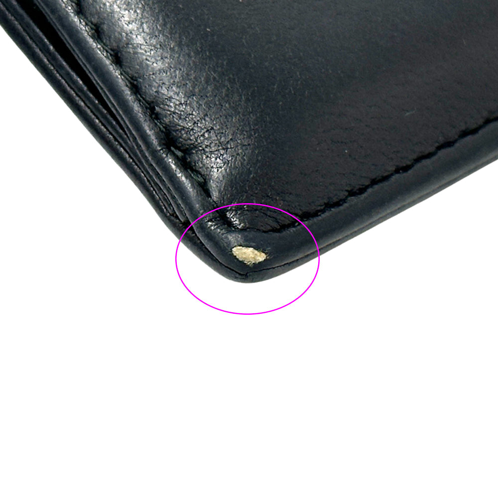 CHANEL シャネル コインケース ココマーク ブラック レザー レディース メンズ 【中古】