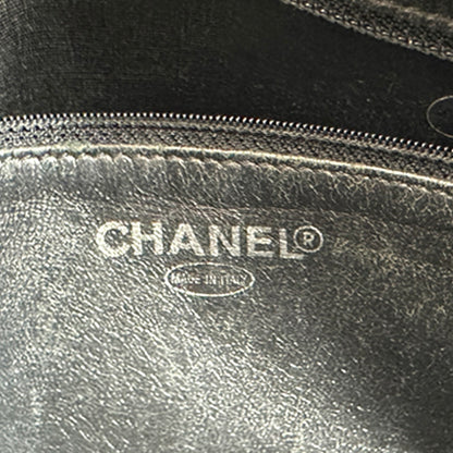 CHANEL シャネル 復刻トート トートバッグ ブラック シルバー金具 キャビアスキン レディース 【中古】
