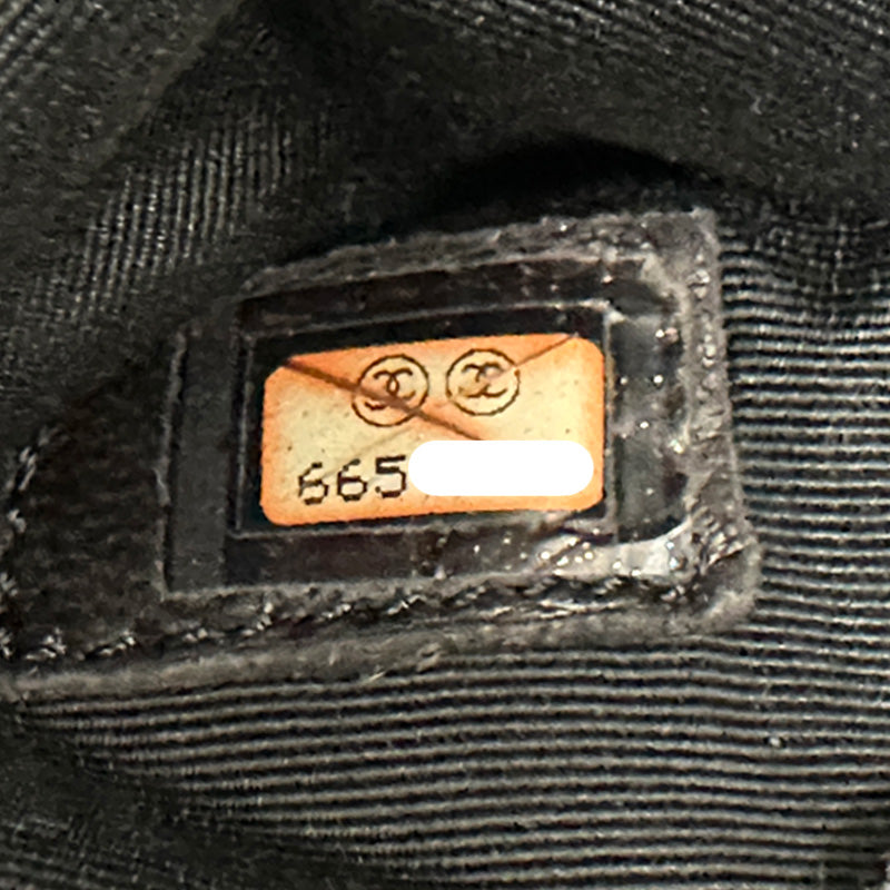 CHANEL シャネル 復刻トート トートバッグ ブラック シルバー金具 キャビアスキン レディース 【中古】