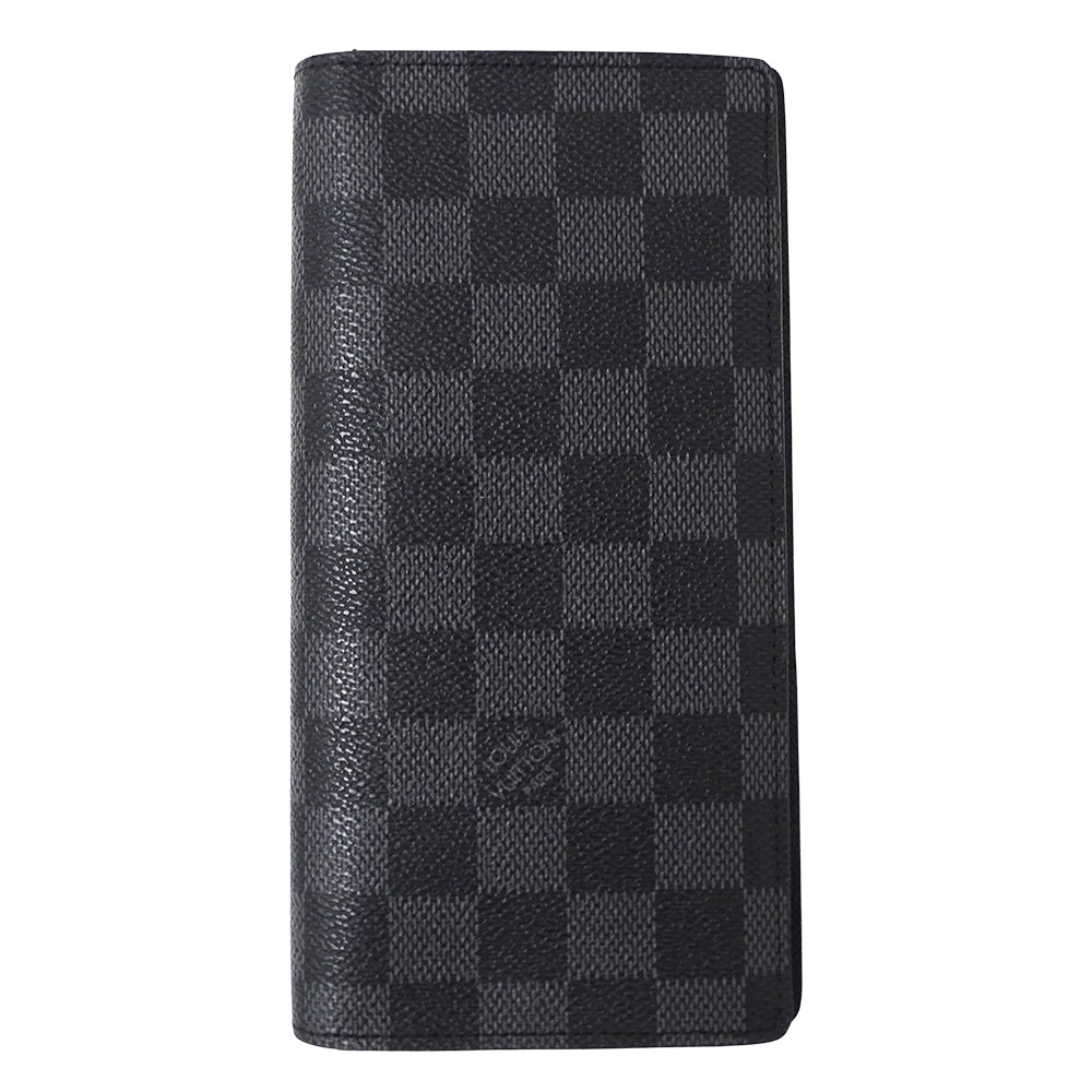 LOUIS VUITTON ルイ・ヴィトン ポルトフォイユ ブラザ 長財布 ダミエ グラフィット N62665 メンズ 【中古】