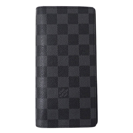 LOUIS VUITTON ルイ・ヴィトン ポルトフォイユ ブラザ 長財布 ダミエ グラフィット N62665 メンズ 【中古】