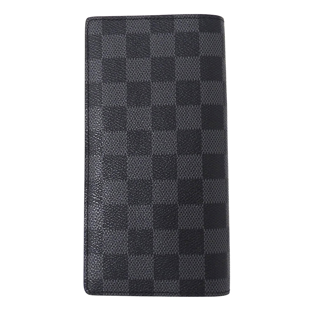 LOUIS VUITTON ルイ・ヴィトン ポルトフォイユ ブラザ 長財布 ダミエ グラフィット N62665 メンズ 【中古】