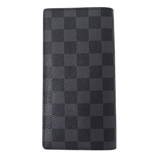 LOUIS VUITTON ルイ・ヴィトン ポルトフォイユ ブラザ 長財布 ダミエ グラフィット N62665 メンズ 【中古】