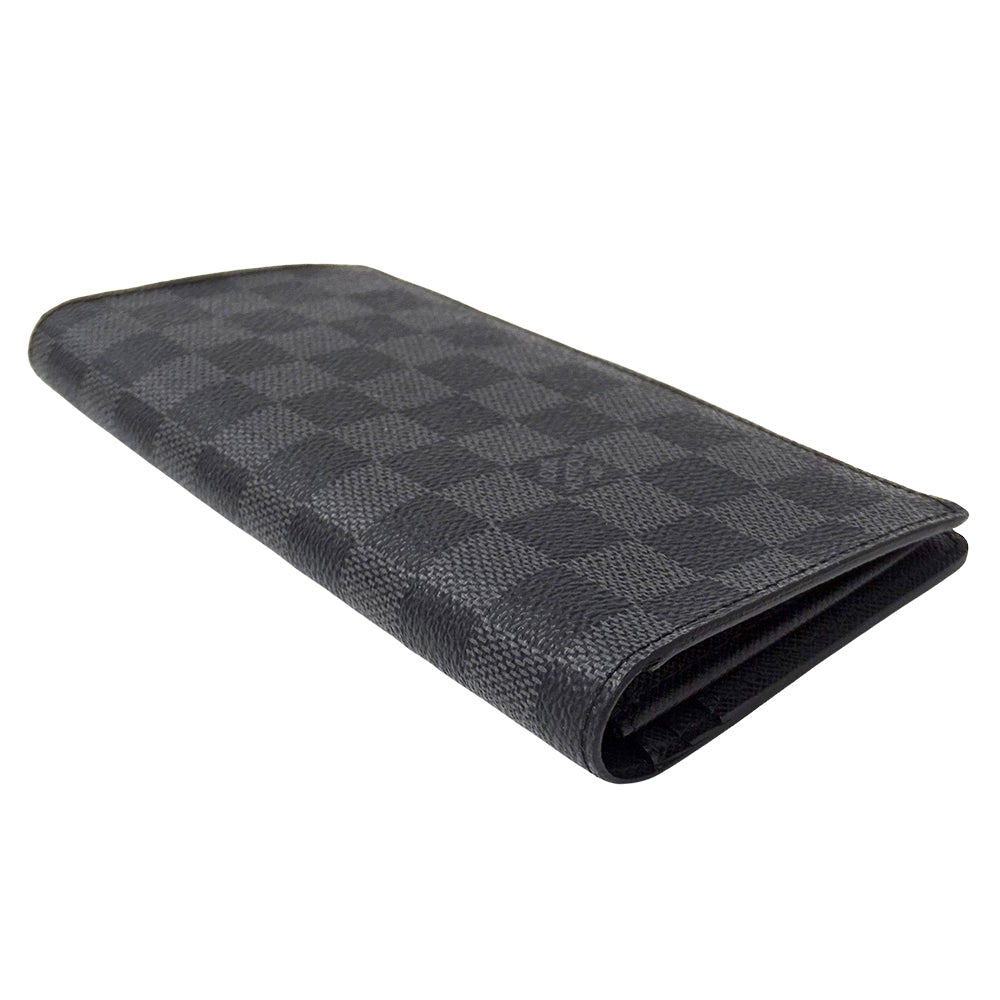 LOUIS VUITTON ルイ・ヴィトン ポルトフォイユ ブラザ 長財布 ダミエ グラフィット N62665 メンズ 【中古】