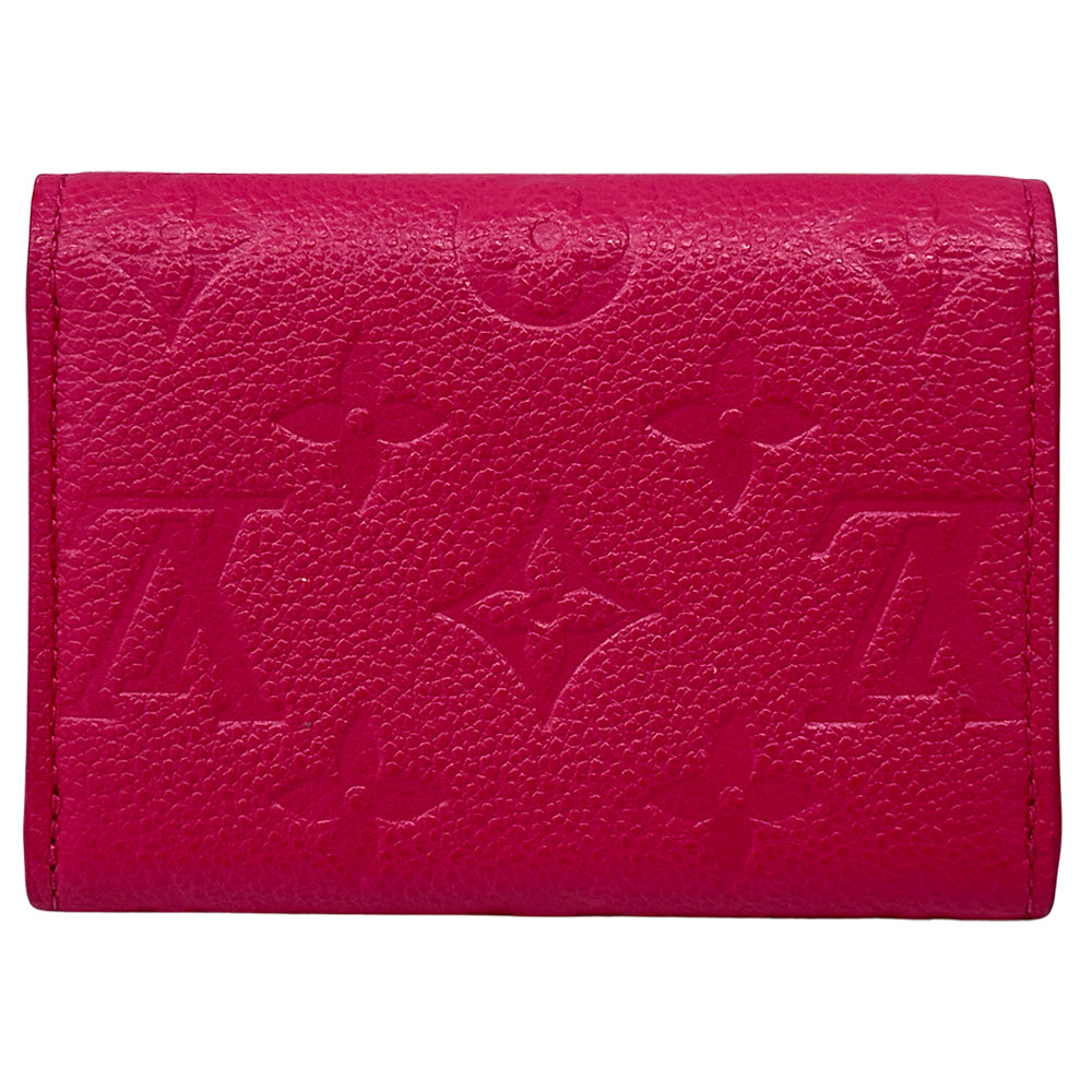 LOUIS VUITTON ルイ・ヴィトン ポルトモネ・ロザリ コインケース モノグラム アンプラント ローズポンディシェリ ピンク M81521 レディース 【中古】