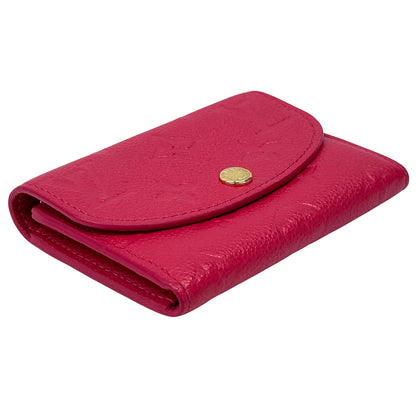 LOUIS VUITTON ルイ・ヴィトン ポルトモネ・ロザリ コインケース モノグラム アンプラント ローズポンディシェリ ピンク M81521 レディース 【中古】