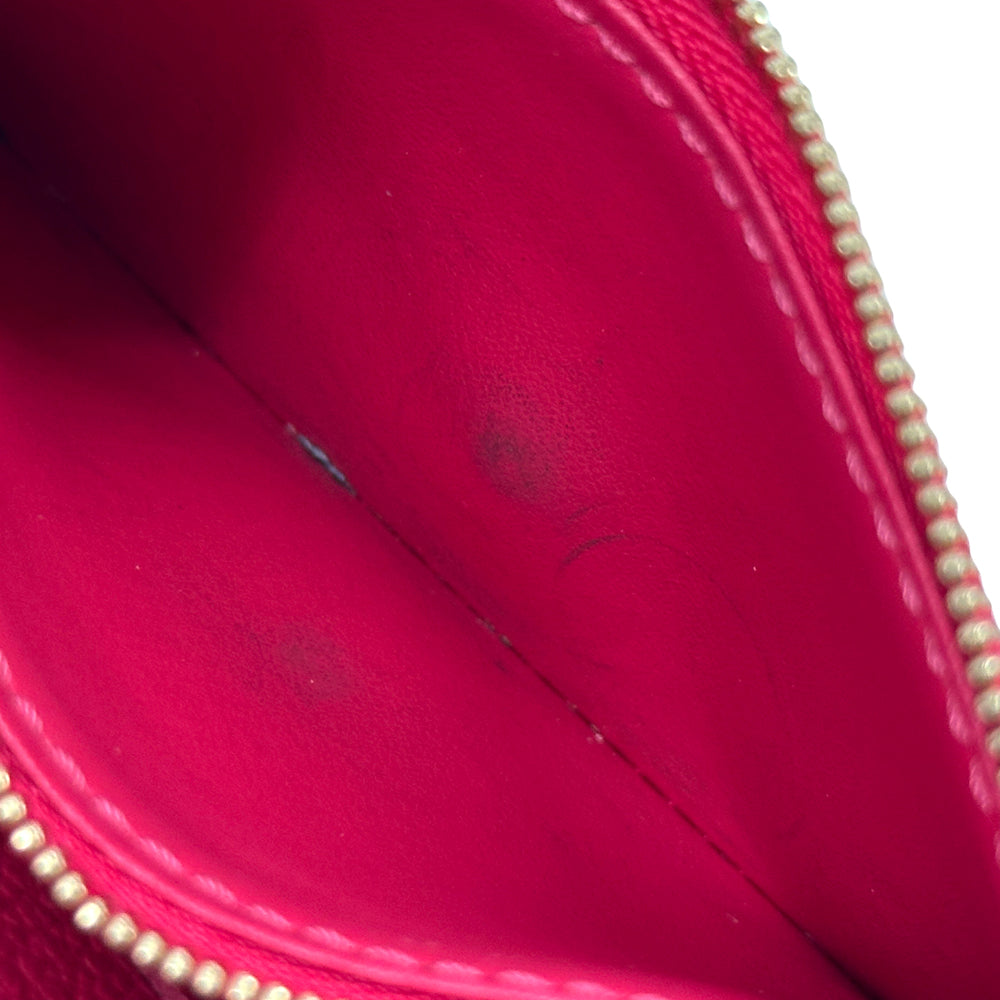 LOUIS VUITTON ルイ・ヴィトン ポルトモネ・ロザリ コインケース モノグラム アンプラント ローズポンディシェリ ピンク M81521 レディース 【中古】