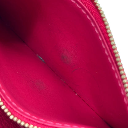 LOUIS VUITTON ルイ・ヴィトン ポルトモネ・ロザリ コインケース モノグラム アンプラント ローズポンディシェリ ピンク M81521 レディース 【中古】