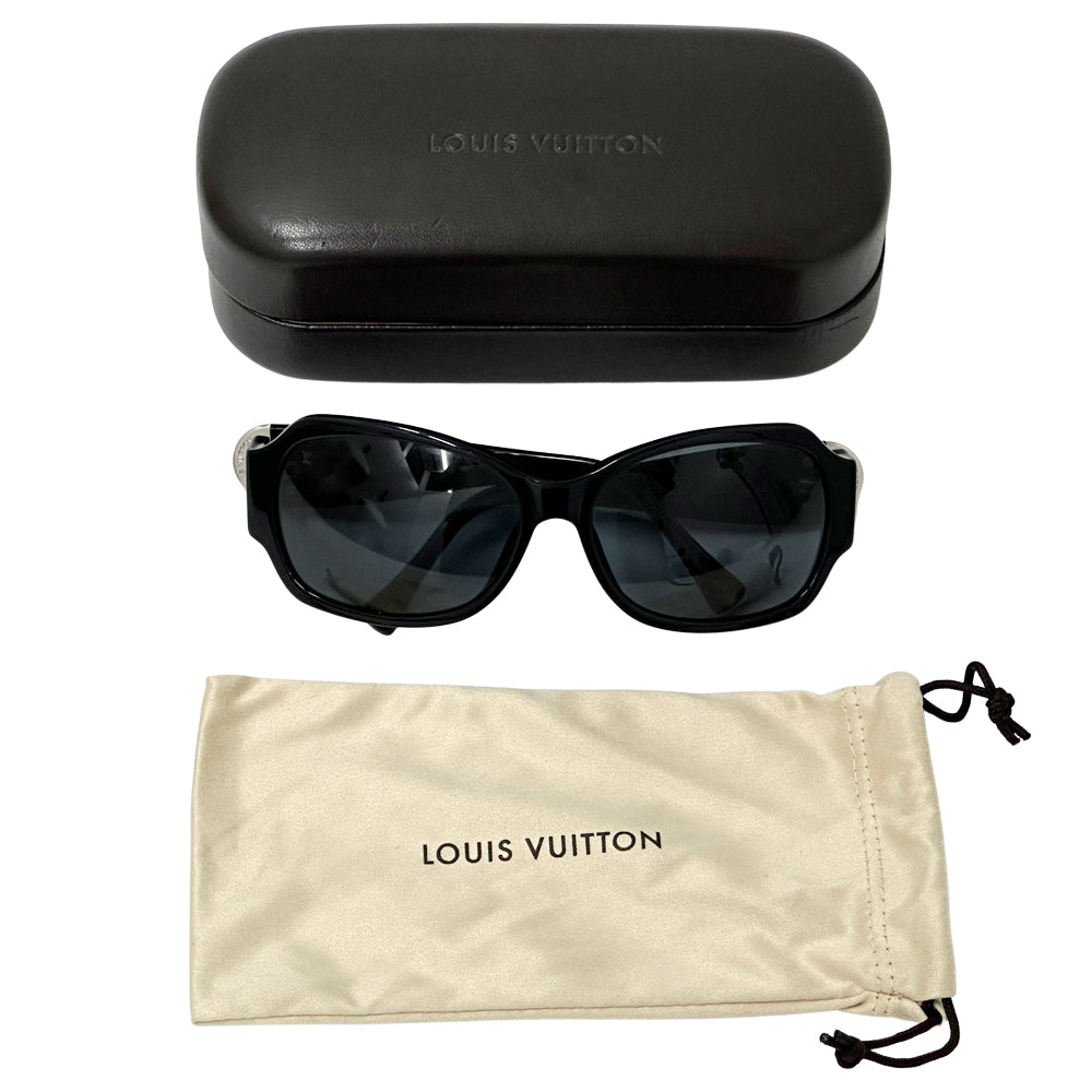 LOUIS VUITTON ルイ・ヴィトン ウルスラストラス サングラス ブラック Z0145E プラスチック レディース メンズ 【中古】