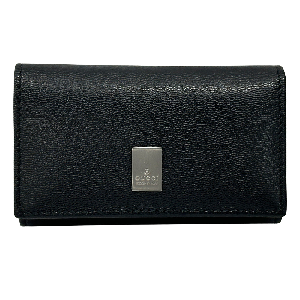 GUCCI グッチ キーケース ブラック 6連 033・1502 レザー メンズ 【中古】