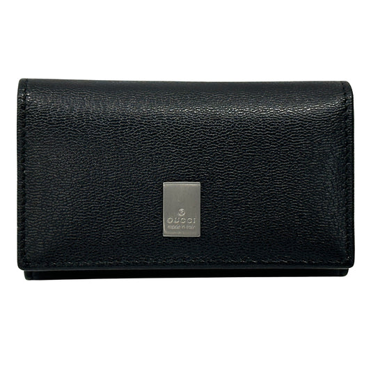 GUCCI グッチ キーケース ブラック 6連 033・1502 レザー メンズ 【中古】