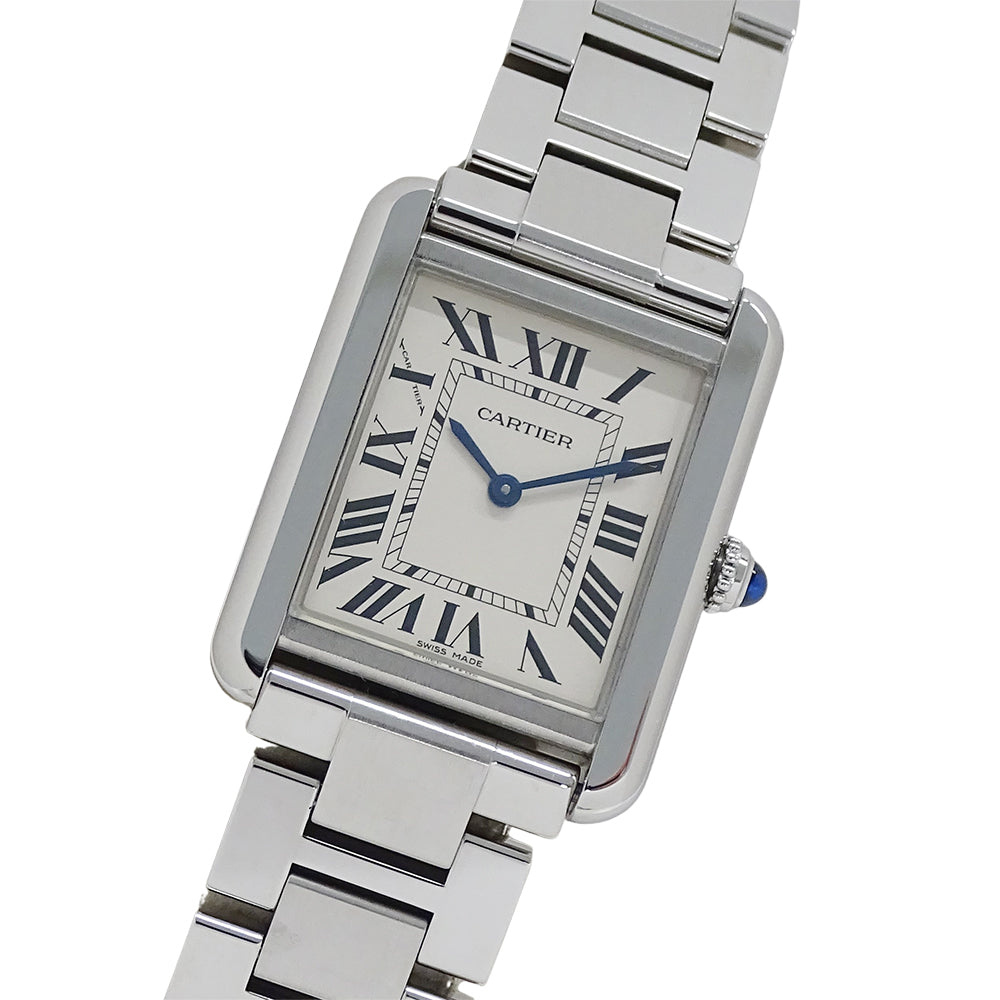 Cartier カルティエ タンクソロ SM W5200013 レディース 腕時計 クオーツ QZ ステンレス 磨き済み【中古】
