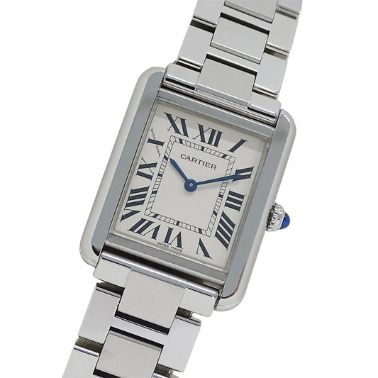 Cartier カルティエ タンクソロ SM W5200013 レディース 腕時計 クオーツ QZ ステンレス 磨き済み【中古】
