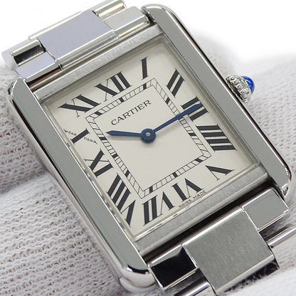 Cartier カルティエ タンクソロ SM W5200013 レディース 腕時計 クオーツ QZ ステンレス 磨き済み【中古】