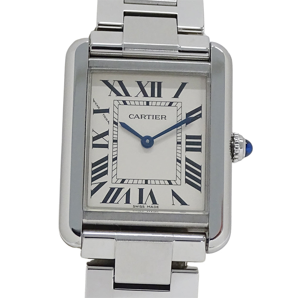Cartier カルティエ タンクソロ SM W5200013 レディース 腕時計 クオーツ QZ ステンレス 磨き済み【中古】