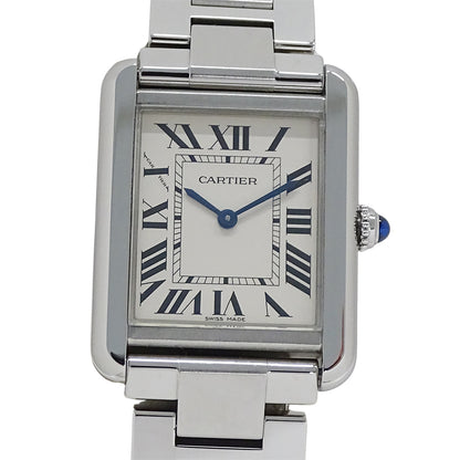 Cartier カルティエ タンクソロ SM W5200013 レディース 腕時計 クオーツ QZ ステンレス 磨き済み【中古】